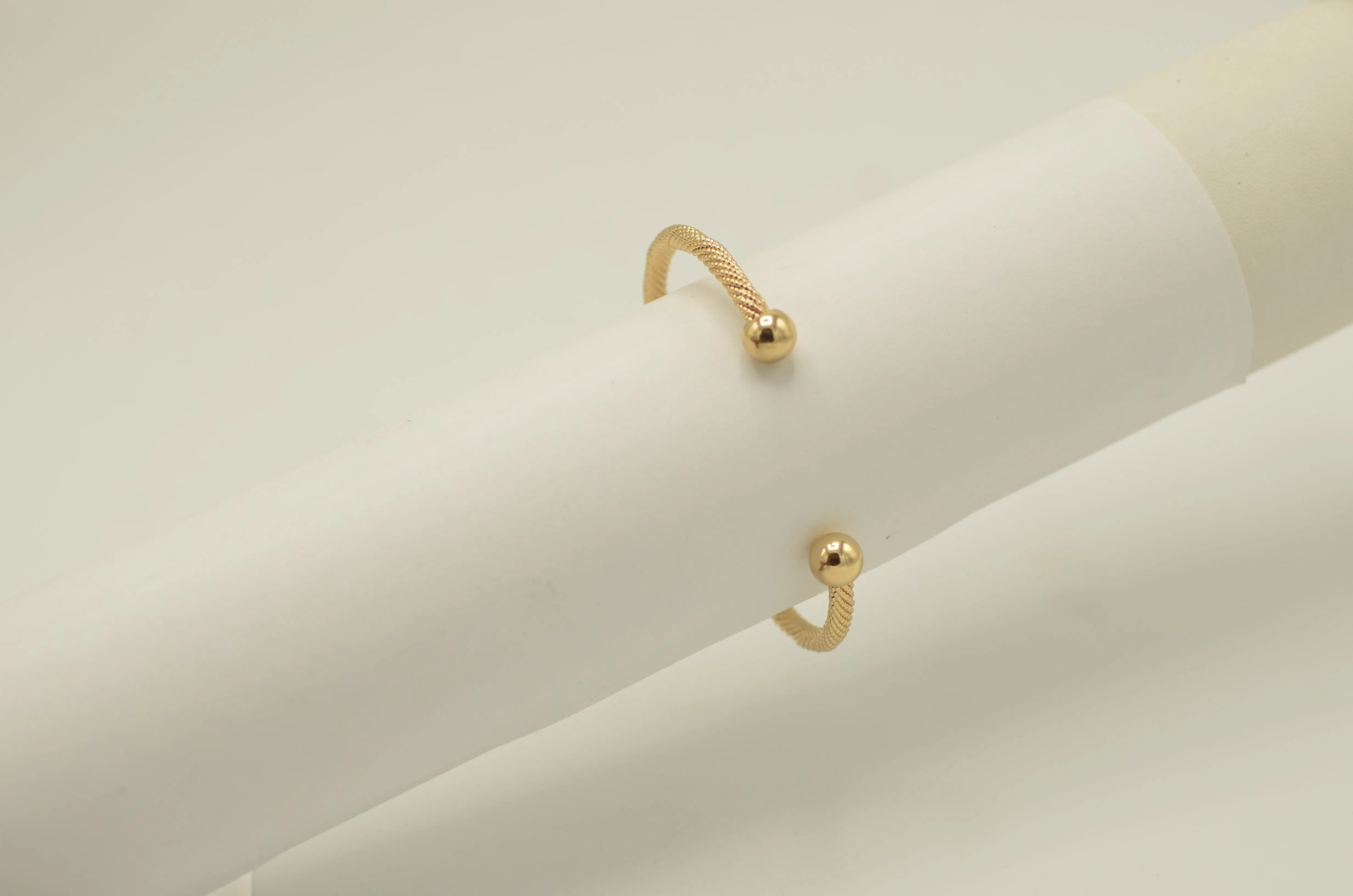 Gold Ball cuff Bracelet #SWKK-6093GLD (AE3/RG9)
