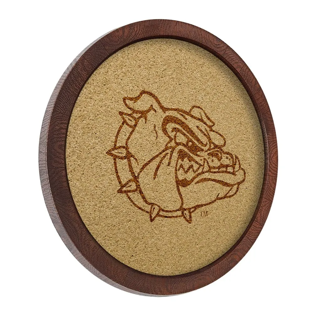 Gonzaga Bulldogs: "Faux" Barrel Framed Cork Board