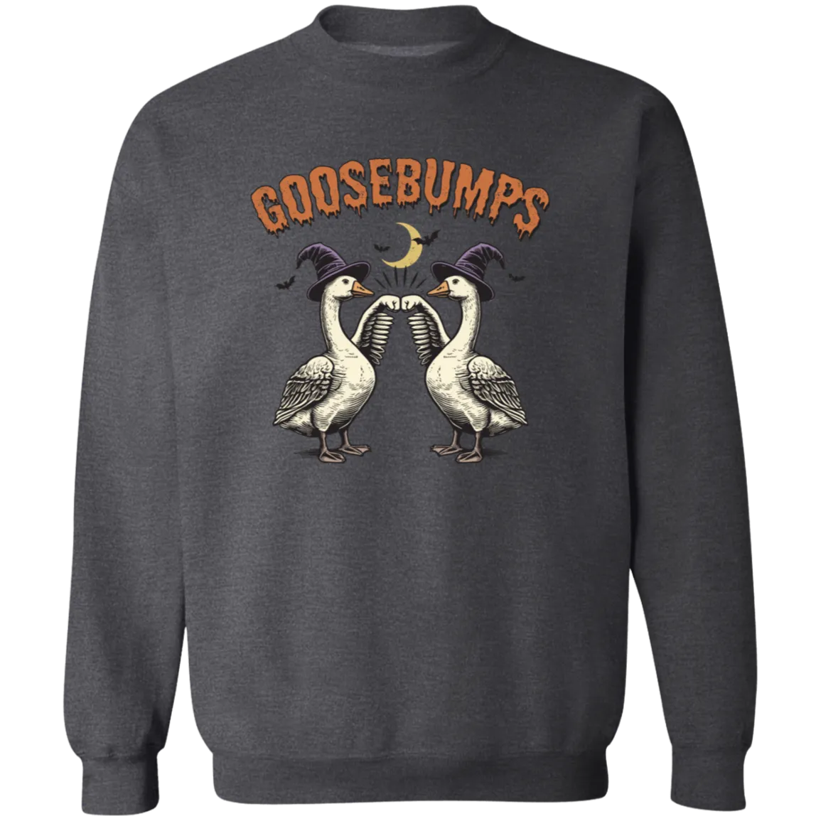 Goosebumps Halloween Sweatshirt – Spooky Goose Gildan Crewneck Fleece Pullover