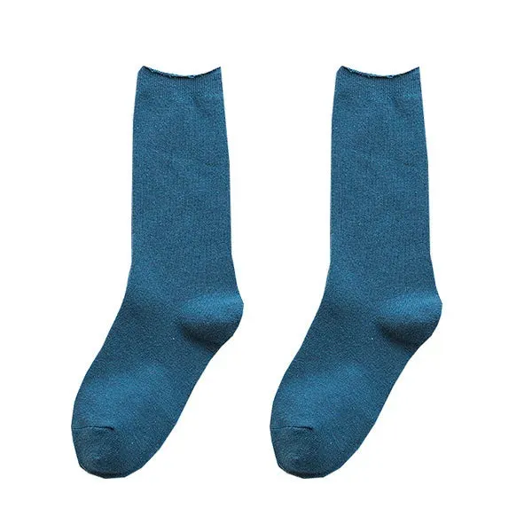 Harajuku Retro Women Lady Cotton Loose Socks Winter In Tube Korean