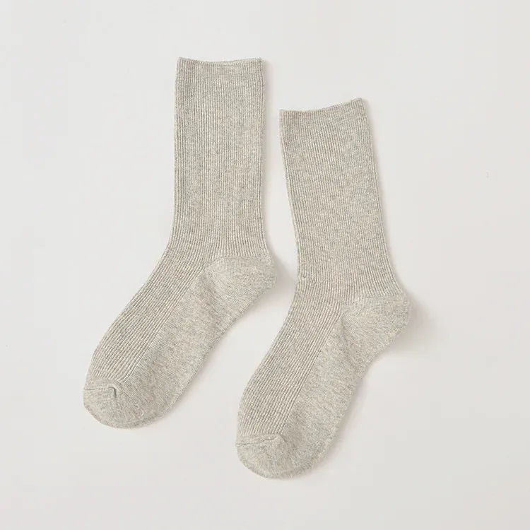 Harajuku Retro Women Lady Cotton Loose Socks Winter In Tube Korean