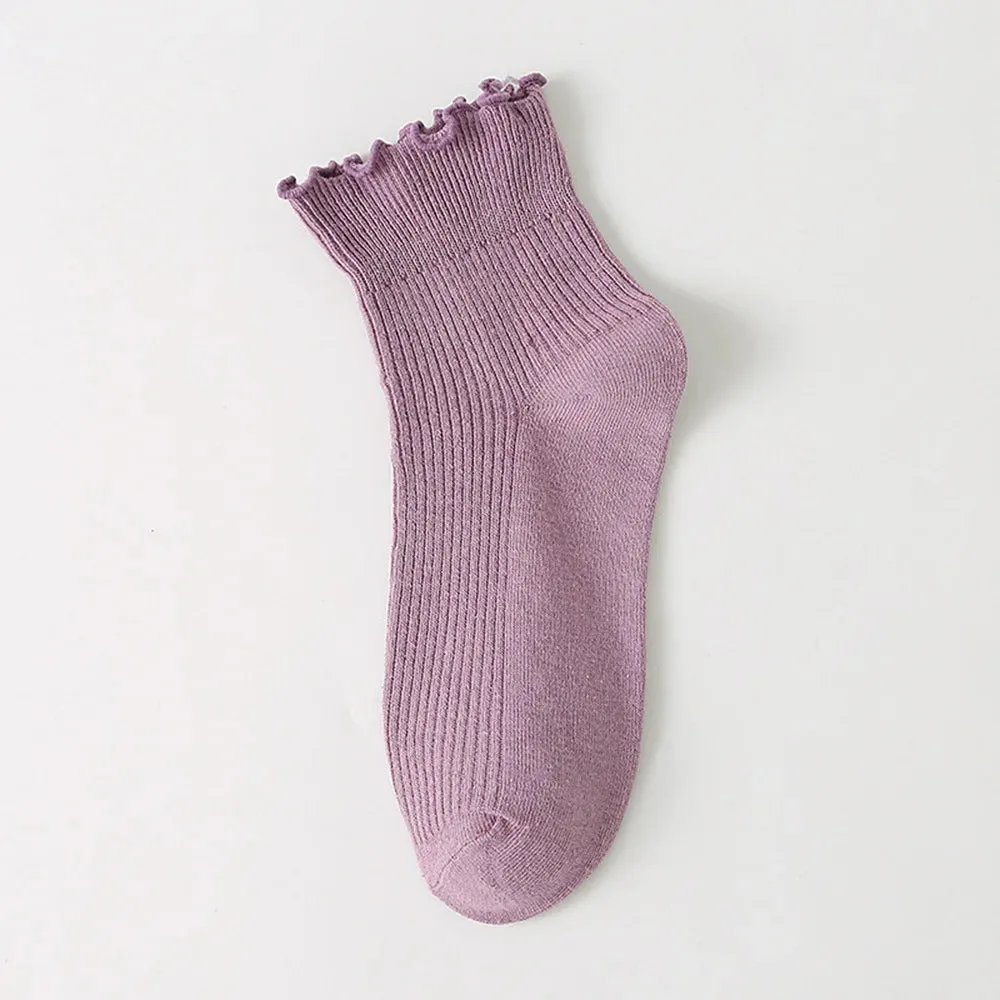 Harajuku Retro Women Lady Cotton Loose Socks Winter In Tube Korean