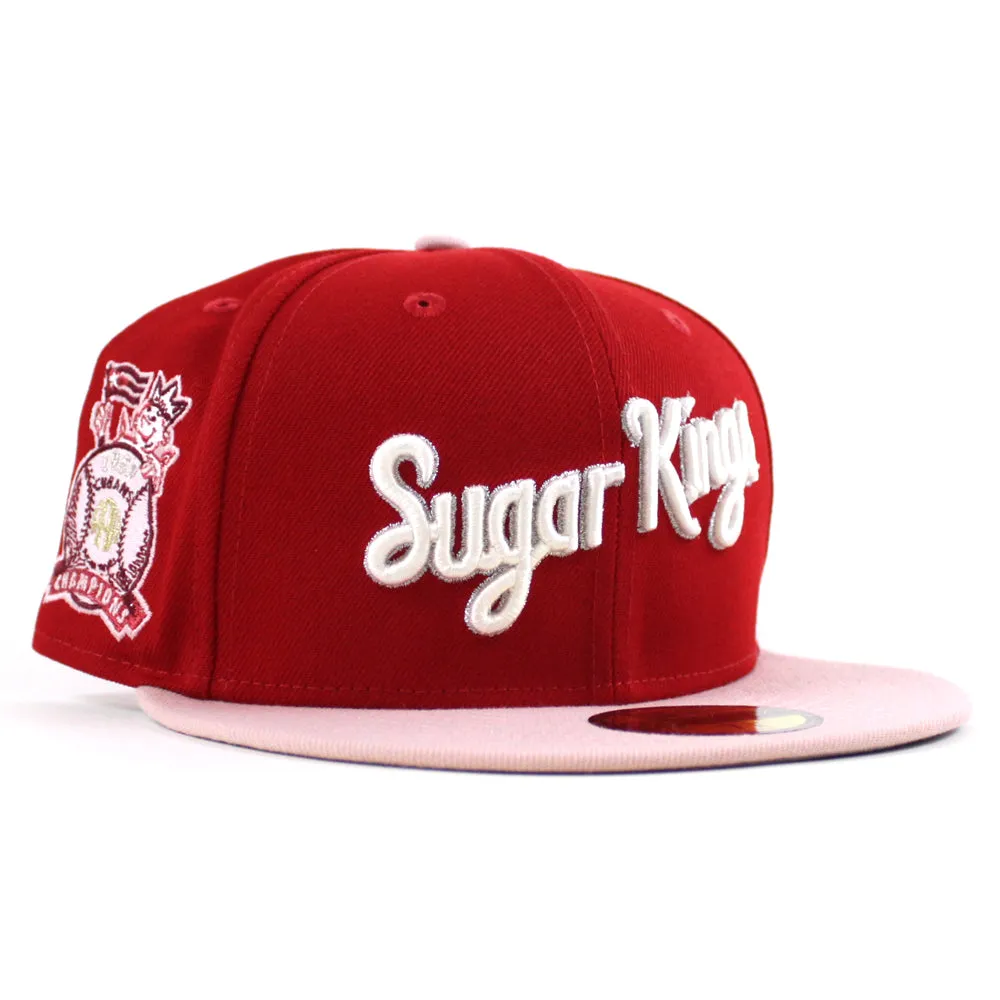 Havana Sugar Kings New Era 59Fifty Fitted Hat (Red Blush Sky and Gray Under Brim)