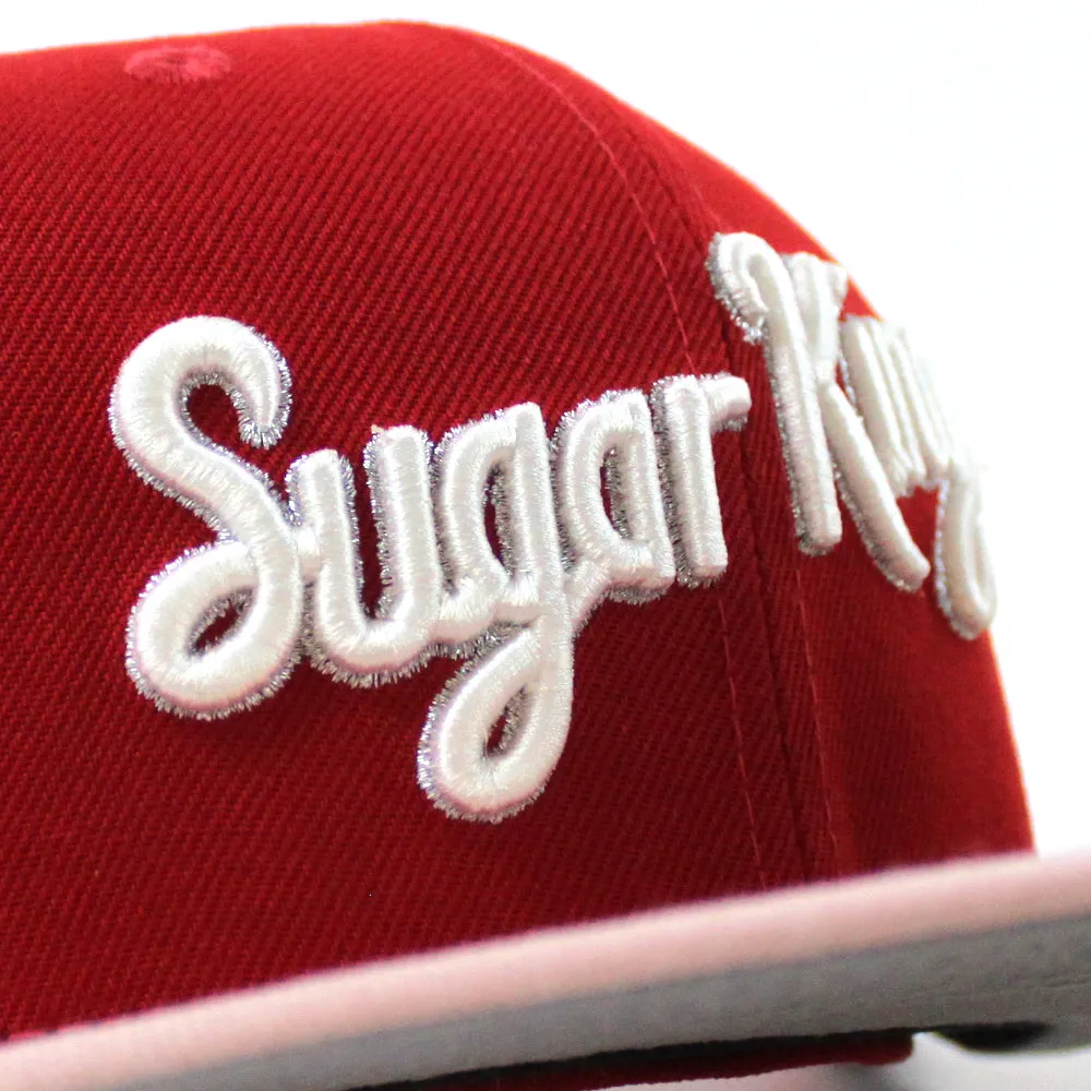 Havana Sugar Kings New Era 59Fifty Fitted Hat (Red Blush Sky and Gray Under Brim)