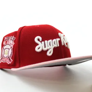 Havana Sugar Kings New Era 59Fifty Fitted Hat (Red Blush Sky and Gray Under Brim)