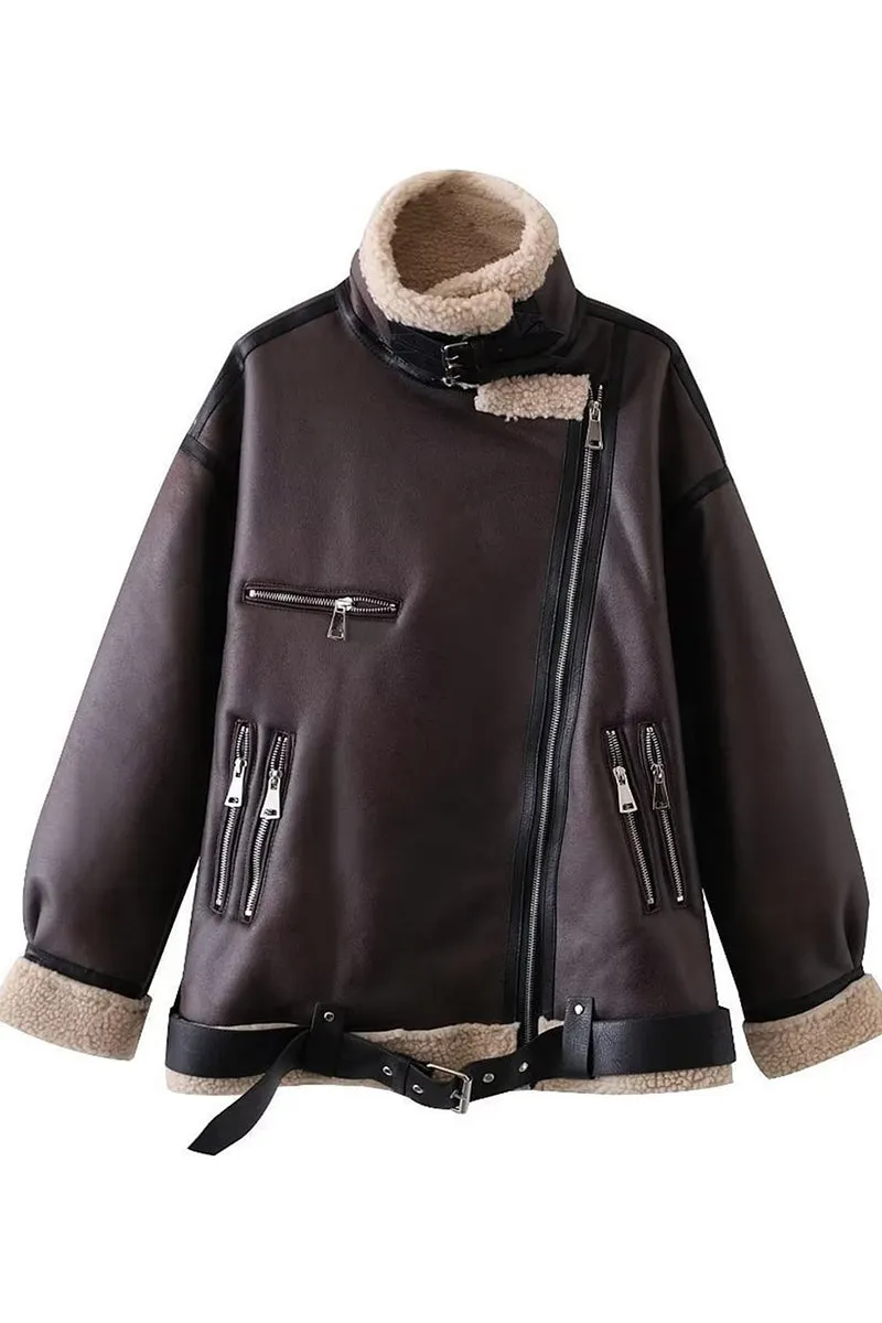 HCR1257 Cozy Luxe Shearling Jacket Outerwear
