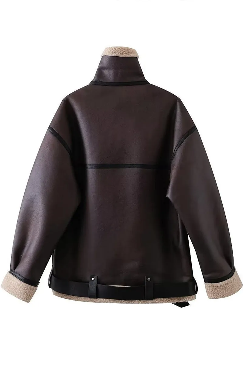 HCR1257 Cozy Luxe Shearling Jacket Outerwear