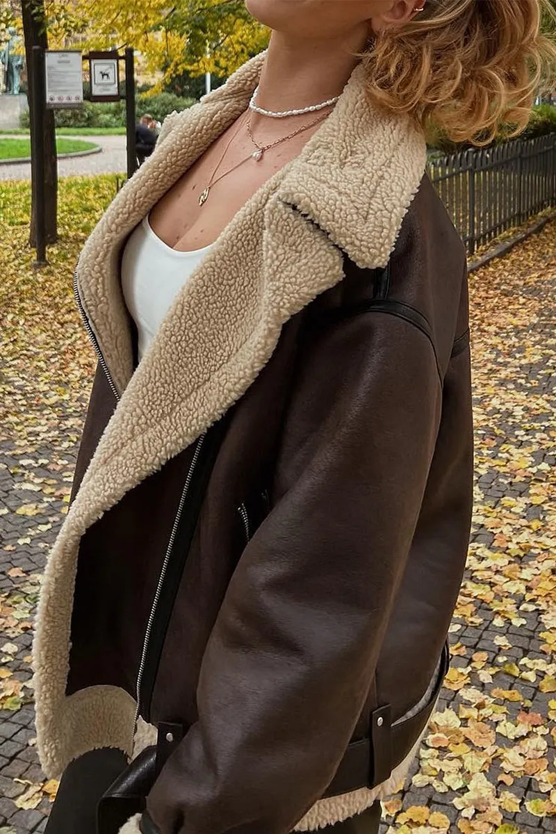HCR1257 Cozy Luxe Shearling Jacket Outerwear