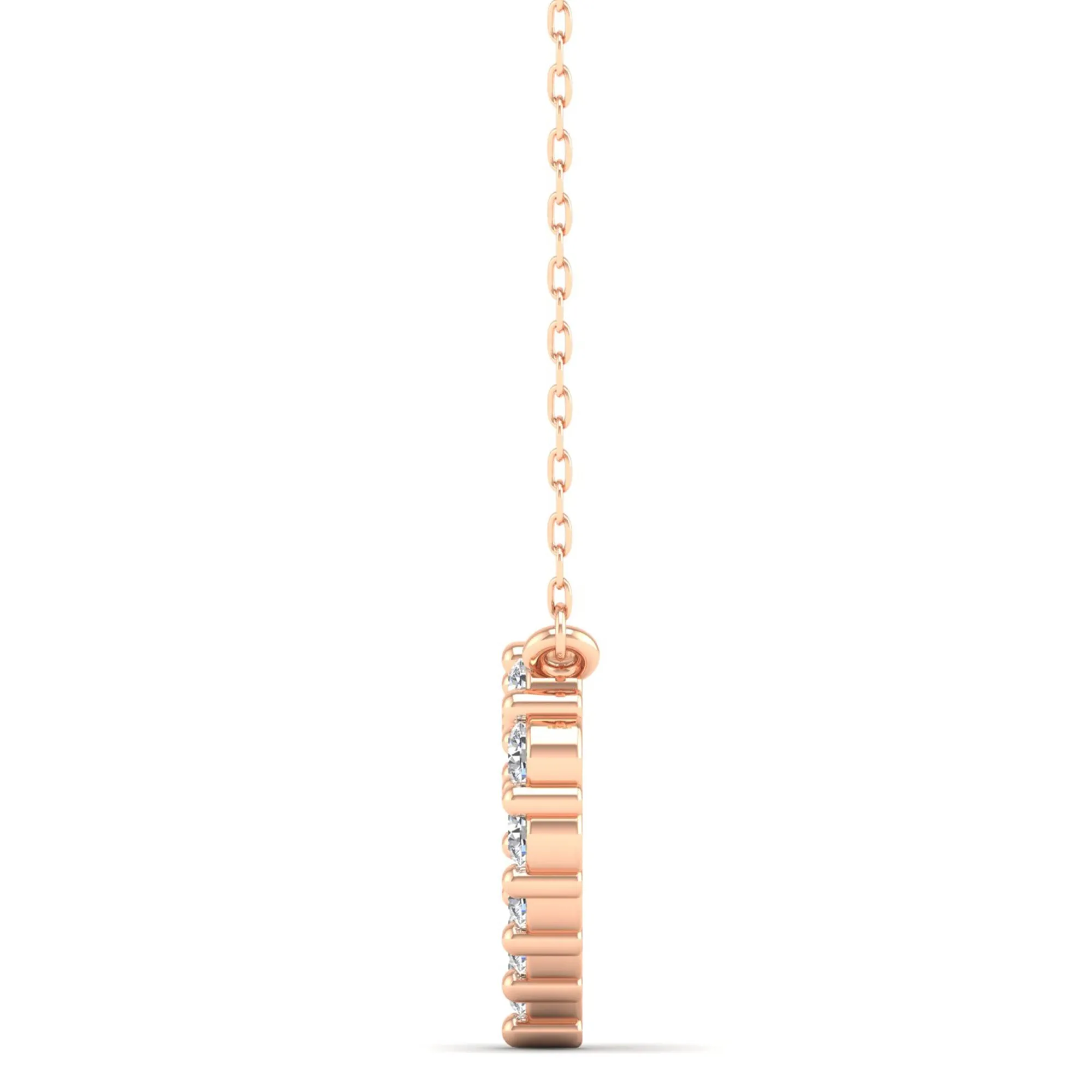 Heart Shaped Diamond Necklace