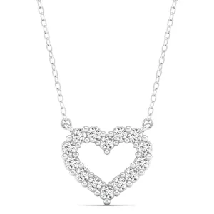 Heart Shaped Diamond Necklace