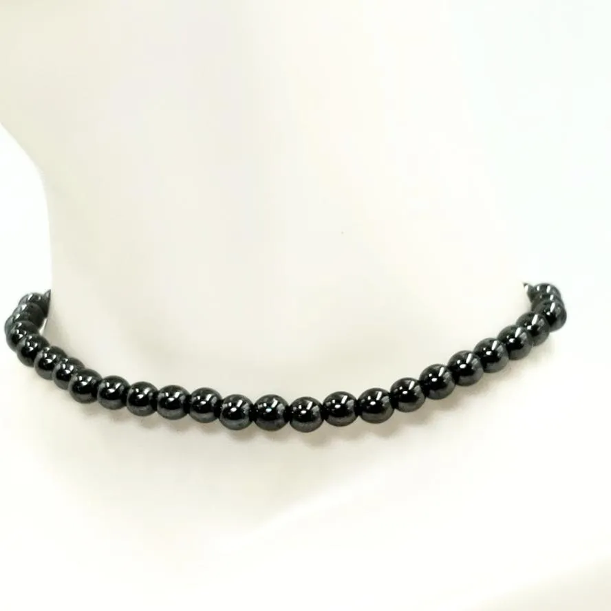 Hematite Bead Bracelet 4mm