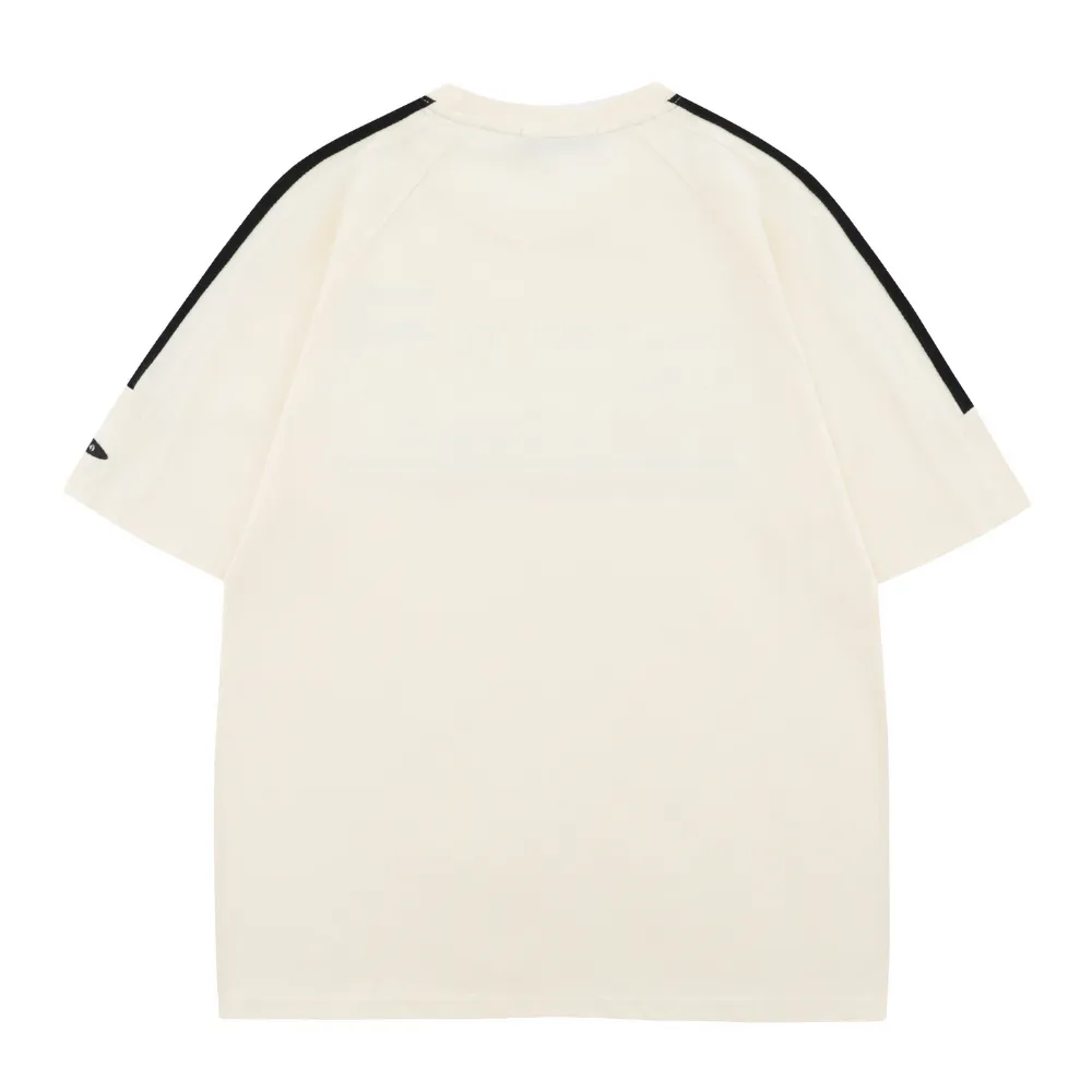 High Street Striped Letter T-Shirt