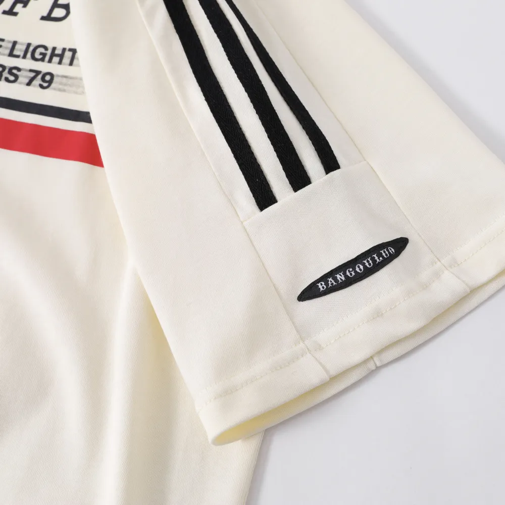 High Street Striped Letter T-Shirt