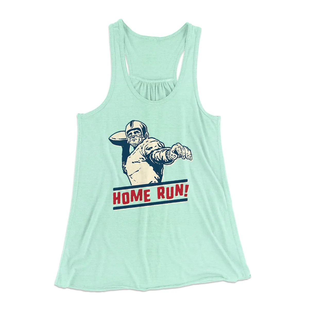 Home Run! Funny Women's Flowey Tank Top