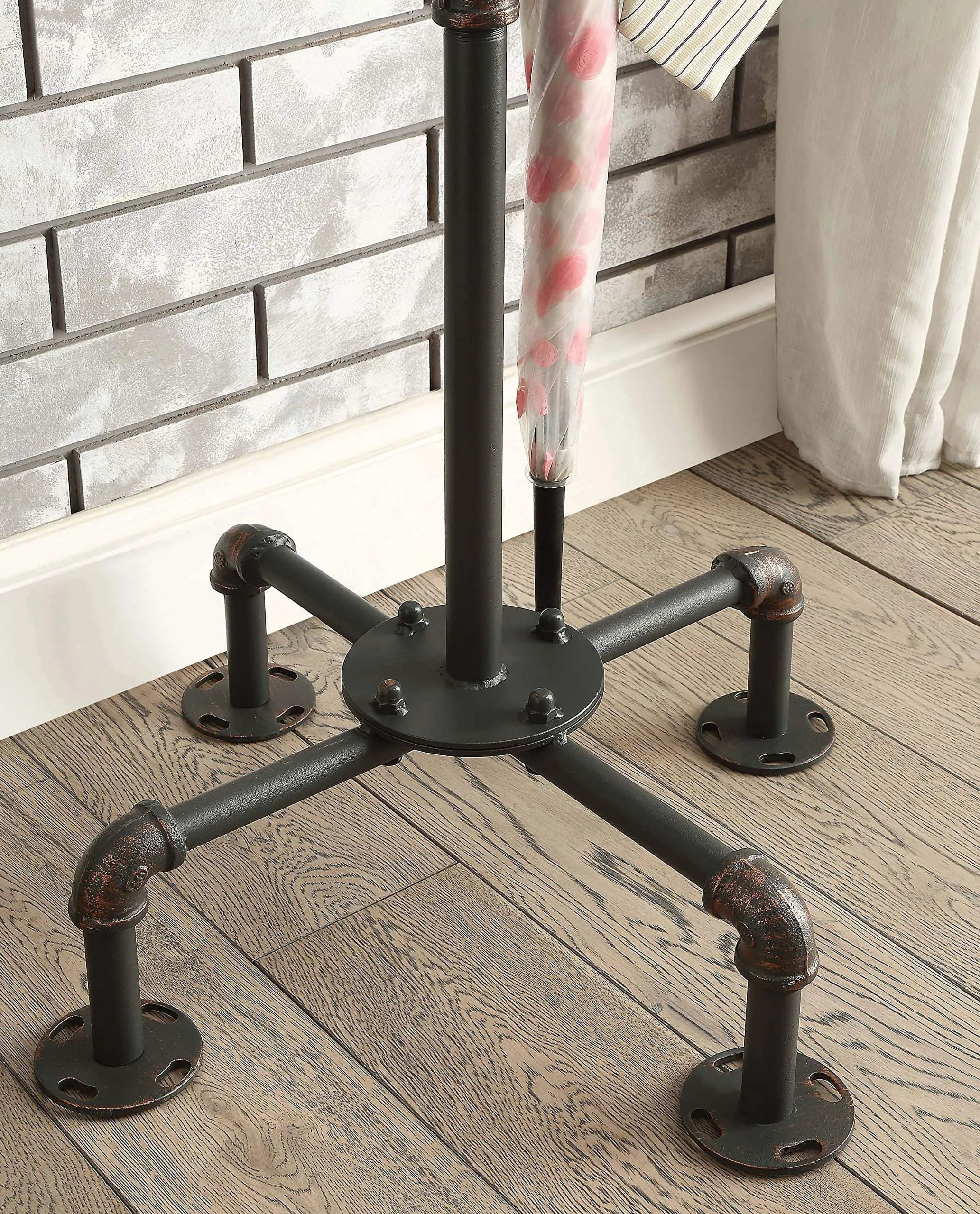 HOMES: Inside   Out IDF-7914CR Cuprite Industrial Coat Rack