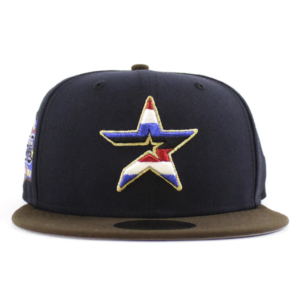 Houston Astros 50th Anniversary New Era 59Fifty Fitted Hat (Navy Walnut Gray Under Brim)