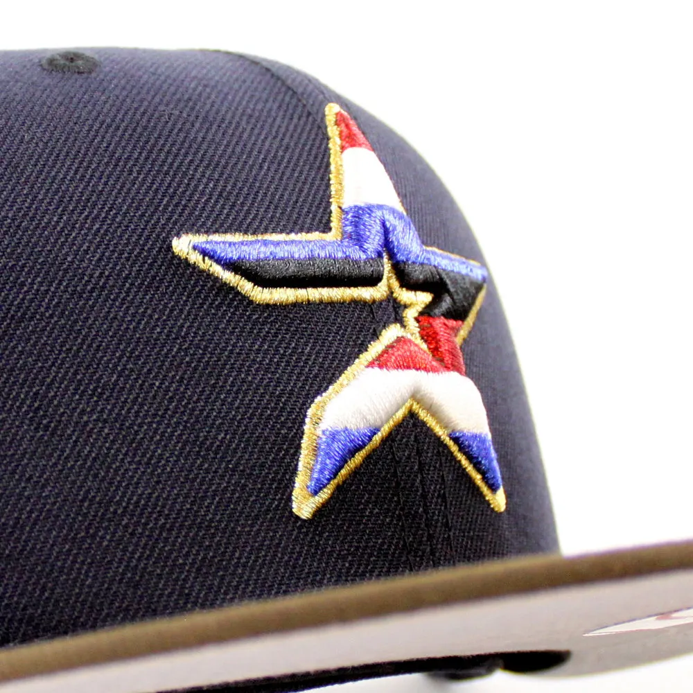 Houston Astros 50th Anniversary New Era 59Fifty Fitted Hat (Navy Walnut Gray Under Brim)