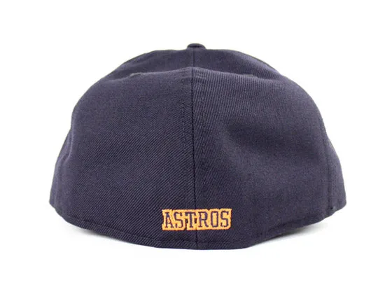 Houston Astros New Era 59Fifty Fitted Hat (Navy Orange Gray Under Brim)
