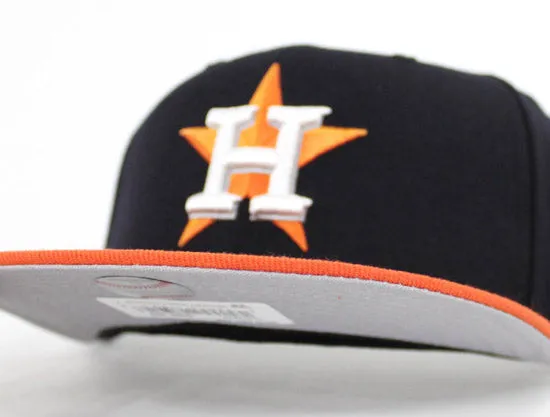 Houston Astros New Era 59Fifty Fitted Hat (Navy Orange Gray Under Brim)