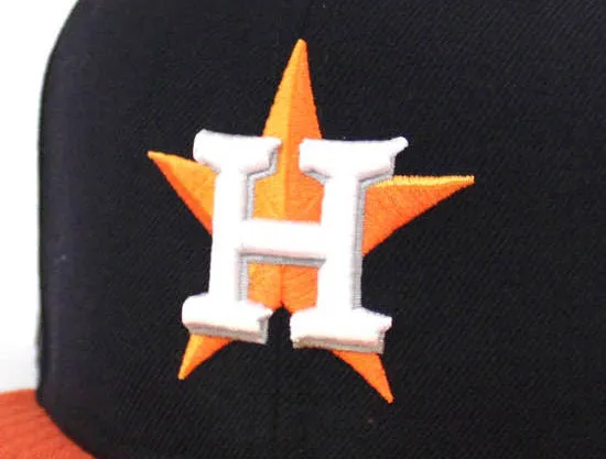 Houston Astros New Era 59Fifty Fitted Hat (Navy Orange Gray Under Brim)