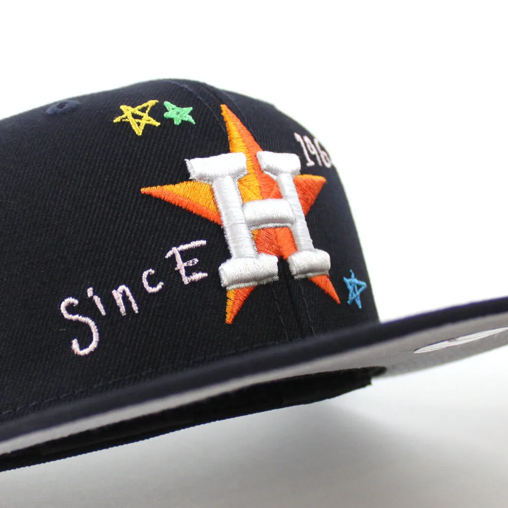 Houston Astros SCRIBBLE 2017 World Series New Era 59Fifty Fitted Hat (Team Color Gray Under Brim)