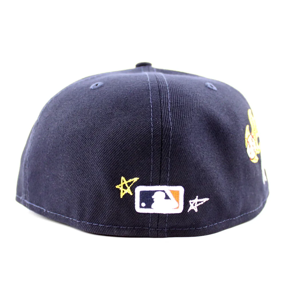 Houston Astros SCRIBBLE 2017 World Series New Era 59Fifty Fitted Hat (Team Color Gray Under Brim)