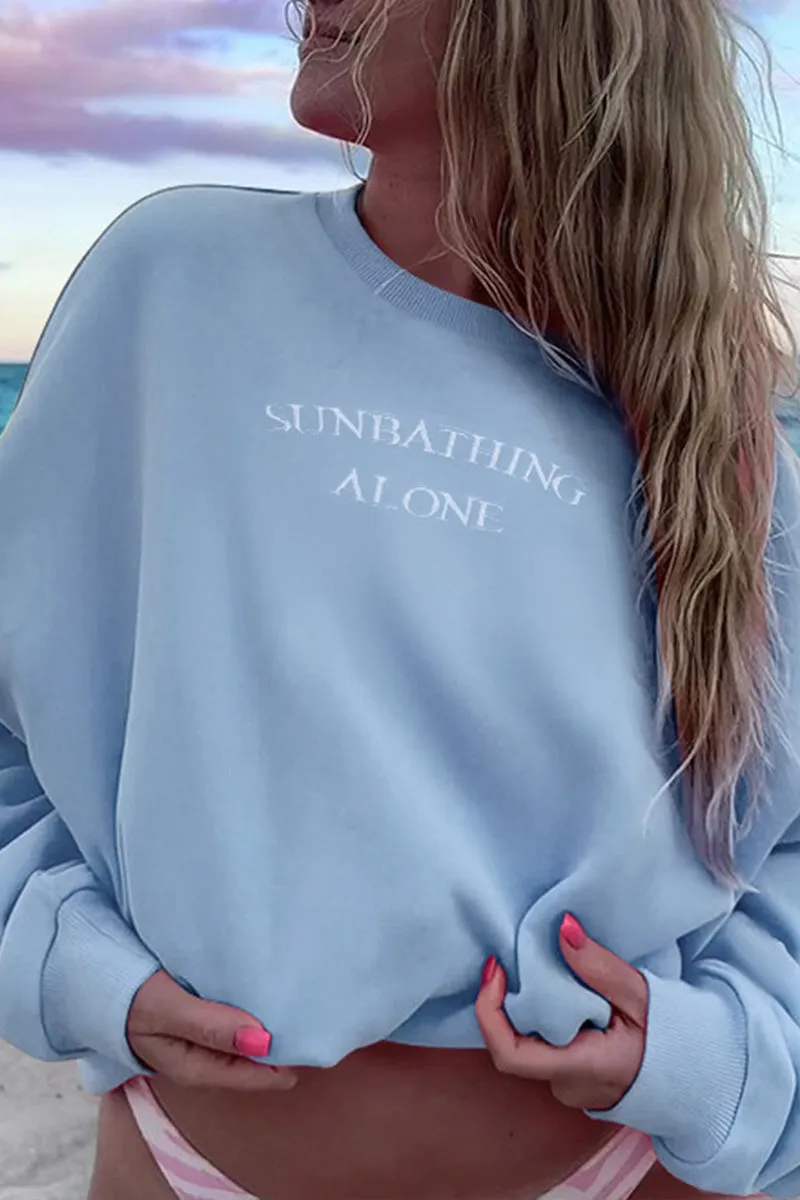 HTS1180 Chill Vibes Oversized Sweatshirt Top