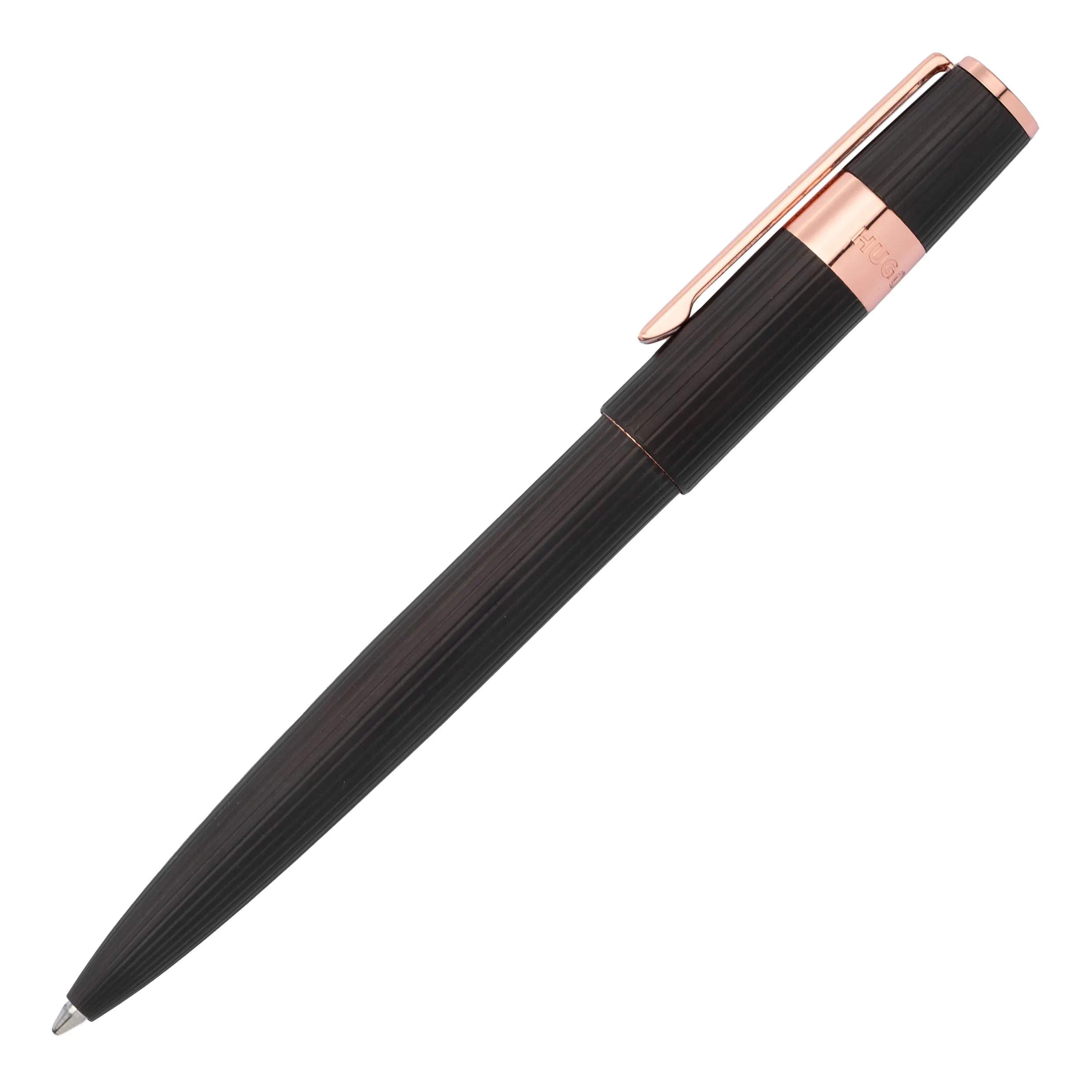 HUGO BOSS HSV2854E-Ballpoint pen Gear Pinstripe Black / Rosegold