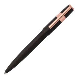 HUGO BOSS HSV2854E-Ballpoint pen Gear Pinstripe Black / Rosegold