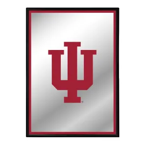 Indiana Hoosiers: Logo - Framed Mirrored Wall Sign