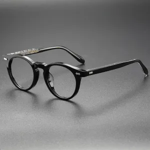 Iro Acetate Retro Oval Glasses Frame