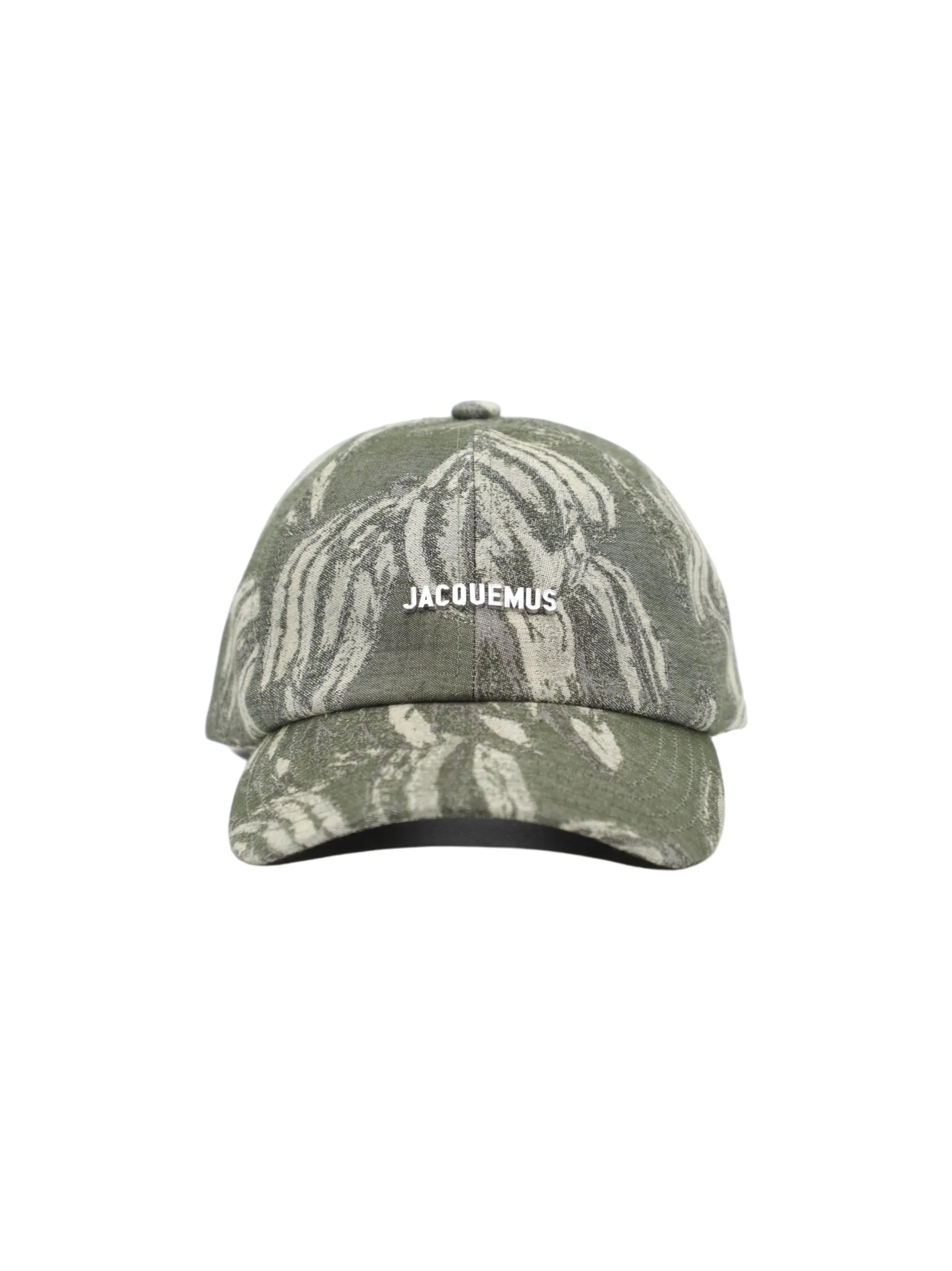 Jacquemus La Casquette Gadjo Cap in Jacquard Banana Logo Khaki