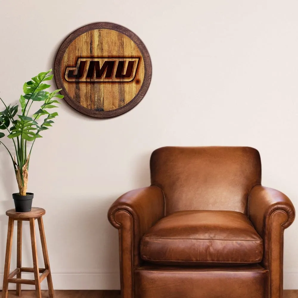 James Madison Dukes: Branded "Faux" Barrel Top Sign