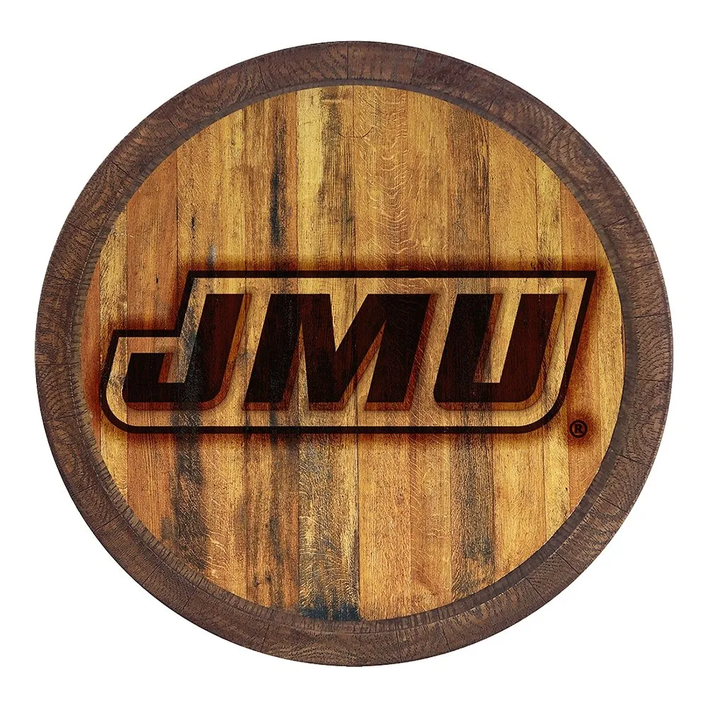 James Madison Dukes: Branded "Faux" Barrel Top Sign