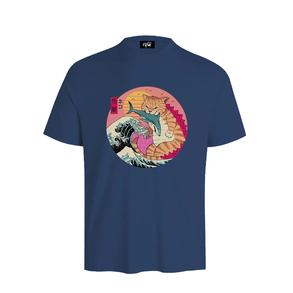 “Japanese retro wave cat trend” T-shirt