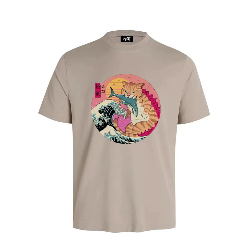 “Japanese retro wave cat trend” T-shirt