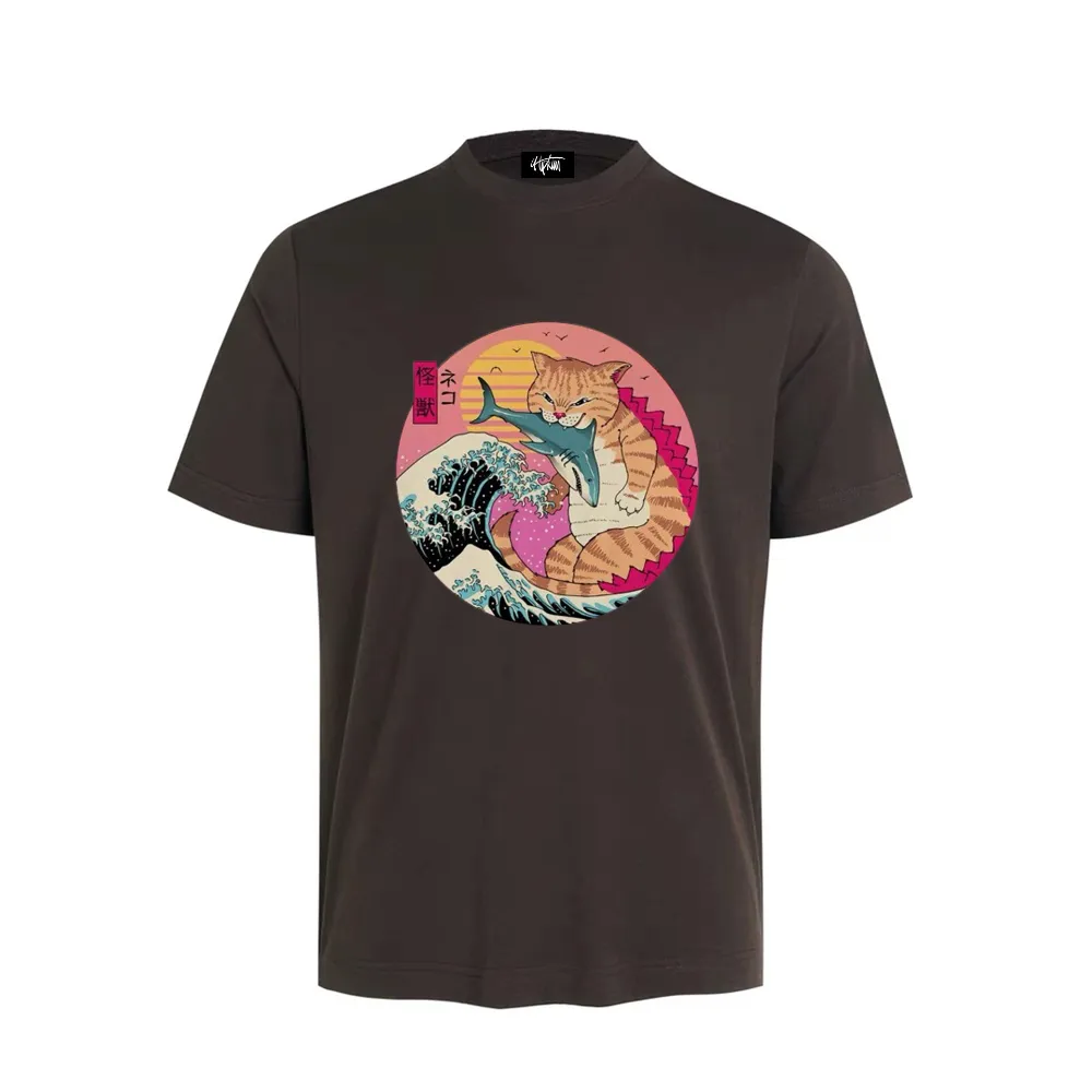“Japanese retro wave cat trend” T-shirt