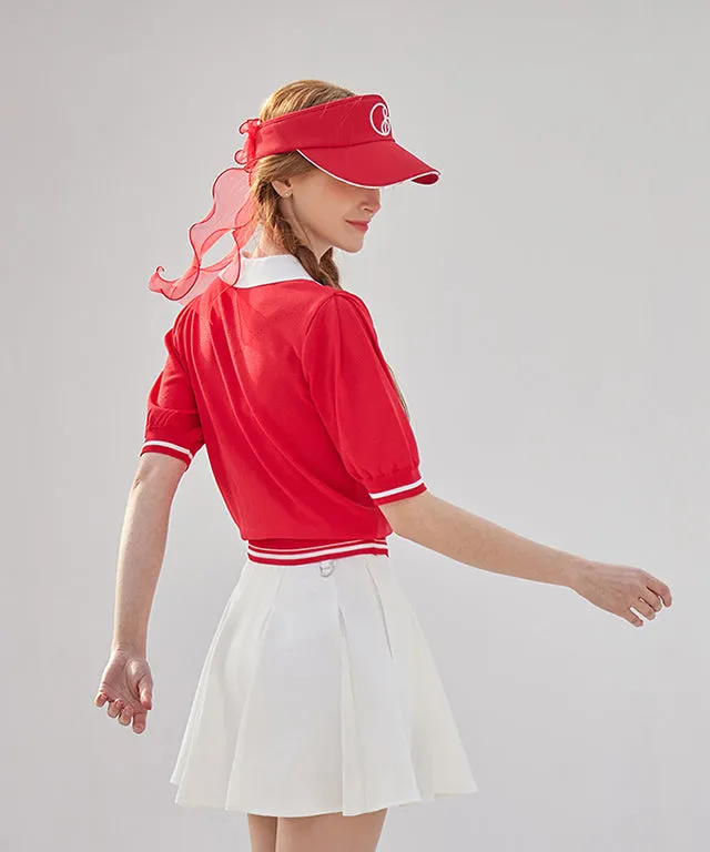 J.Jane Logo Line Color Sun cap - Red