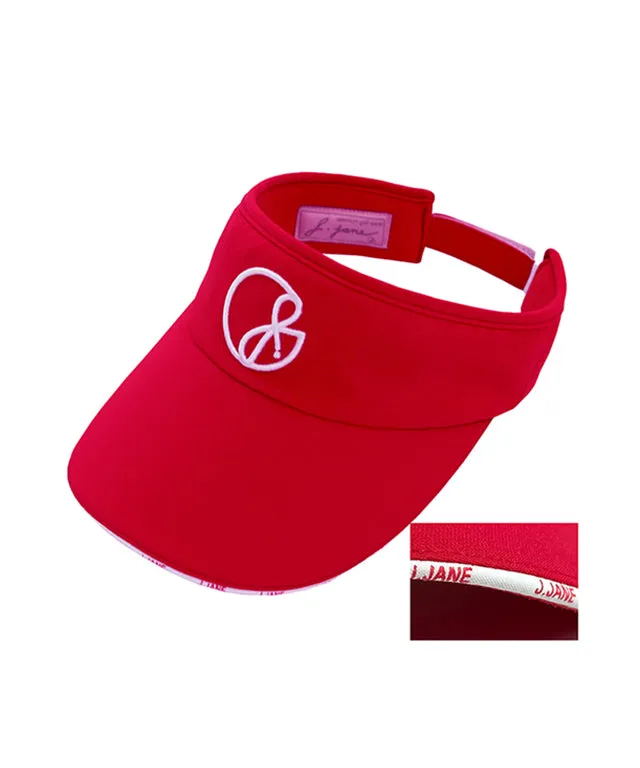 J.Jane Logo Line Color Sun cap - Red