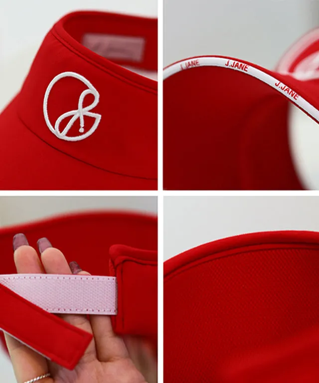 J.Jane Logo Line Color Sun cap - Red