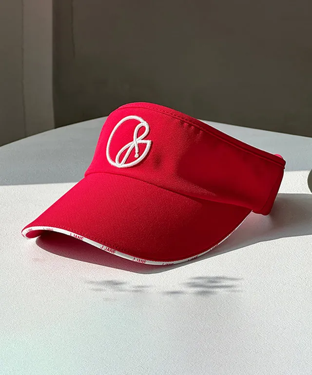 J.Jane Logo Line Color Sun cap - Red