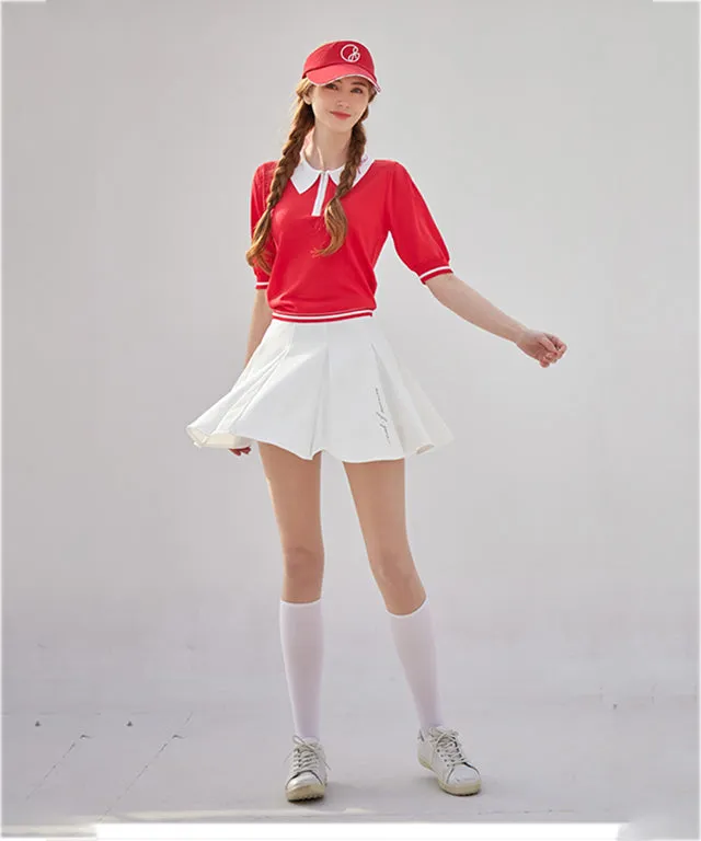 J.Jane Logo Line Color Sun cap - Red