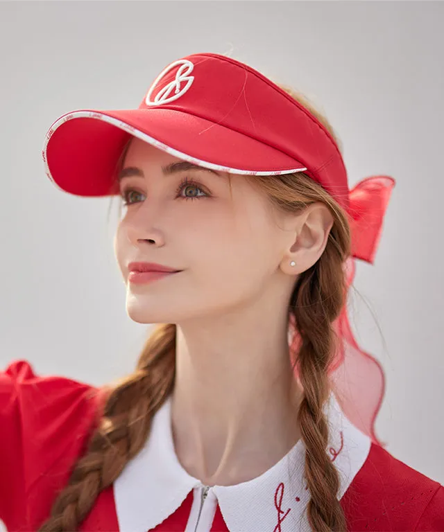 J.Jane Logo Line Color Sun cap - Red