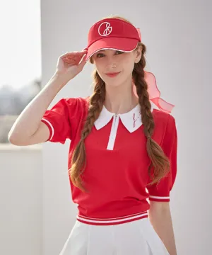 J.Jane Logo Line Color Sun cap - Red