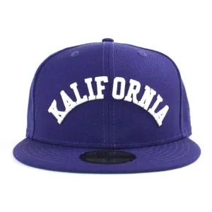 Kalifornia New Era Fitted 59FIFTY Hat (Blue Green Under Brim)