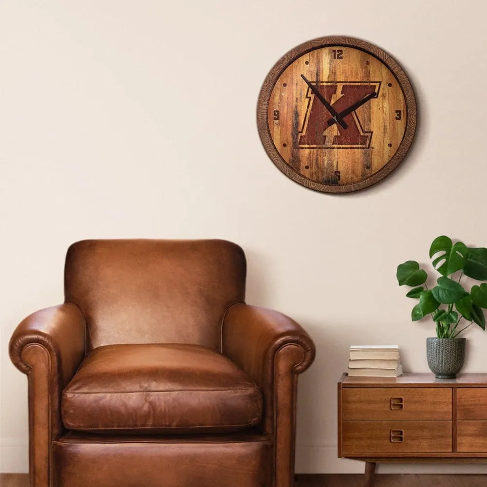 Kent State Golden Flashes: Branded "Faux" Barrel Top Wall Clock