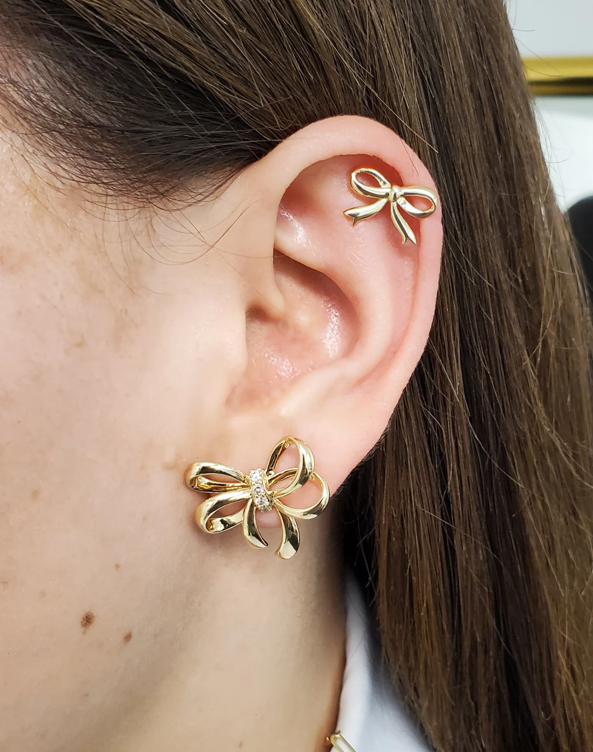 Large Bow Design Earring