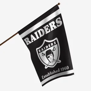 Las Vegas Raiders Vertical Retro Flag