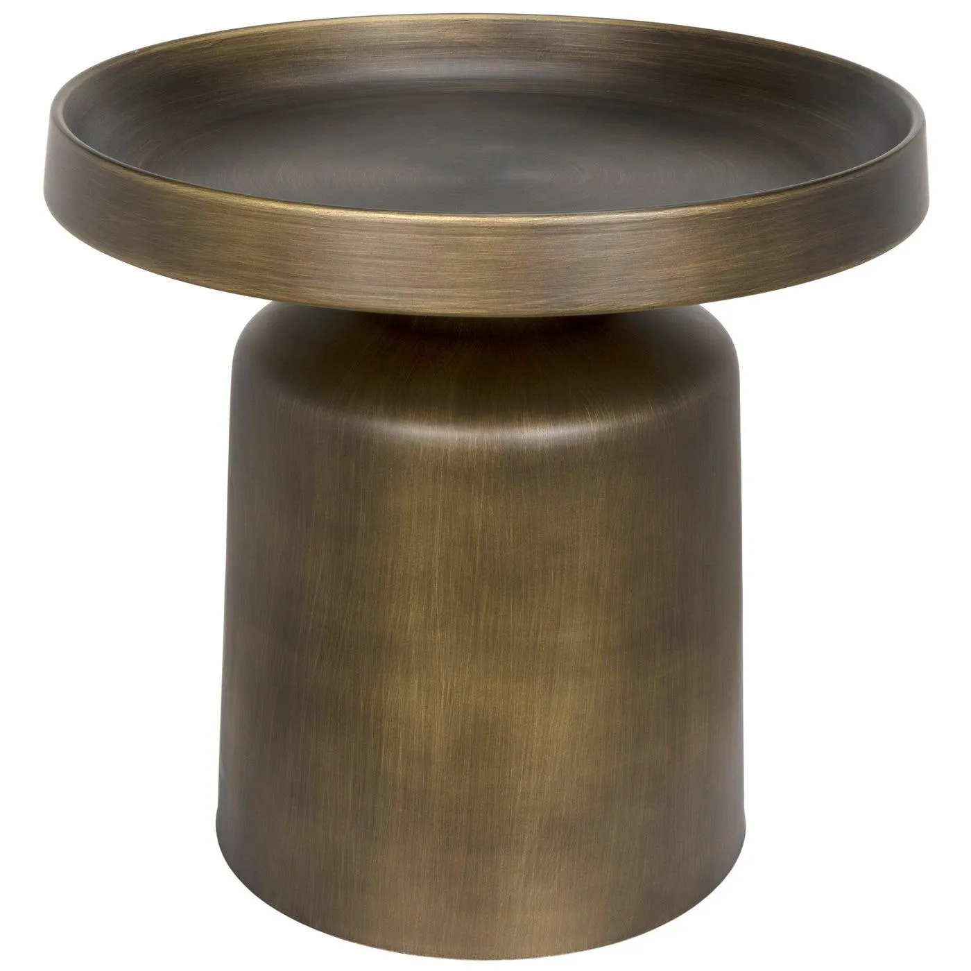 Lee Side Table, Aged Brass