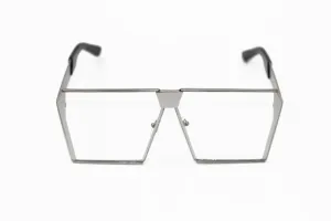 LETS BE CLEAR TRANSPARENT Large Frame Glasses